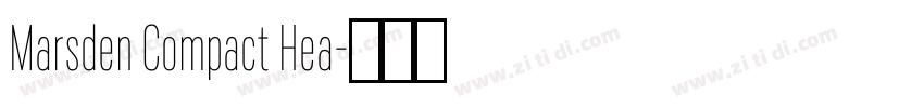 Marsden Compact Hea字体转换 Marsden Compact Hea字体转换